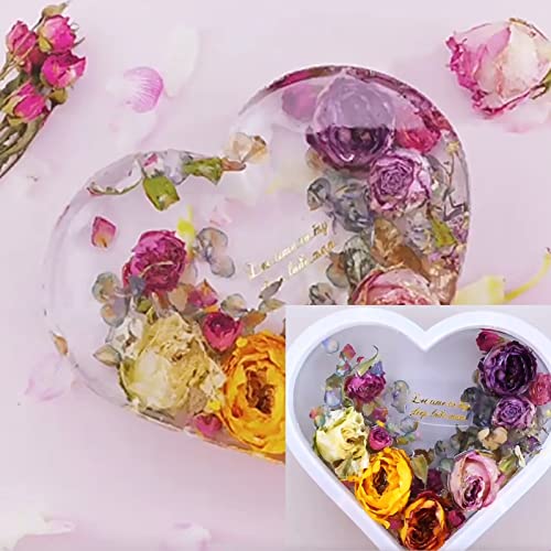 Large Silicone Molds for Resin, Heart Resin Mold, Epoxy Resin Molds for Flowers Preservation, Resin Art Casting, DIY Wedding, Valentine, Home Decors (8.3'' x 2'') by Actvty - Image 3