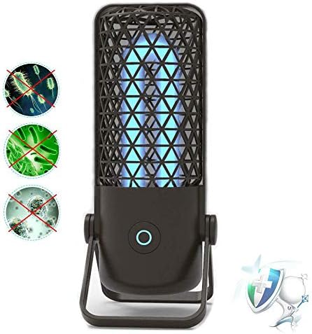 UMYMAYDO1 UV Disinfection Light Portable Sterilization Lamp, Sterilization Rate up to 99%, Professional Ultraviolet Light Sterilizer Sanitizer Rechargeable for Bathroom Wardrobe Hotels Travel (Black)