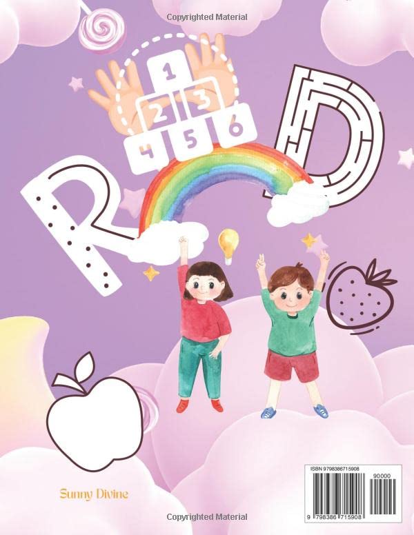 Miniatura 2 de Handwriting Practice Workbook For Kids Age 3 to 6 Four Different Parts of Alphabet Letter Tracing for kids, Alphabets, Numbers and Coloring Picture,