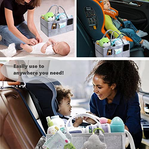 Organizador de fraldas para bebês, organizador de berçário, organizador de carro para fraldas e lenç