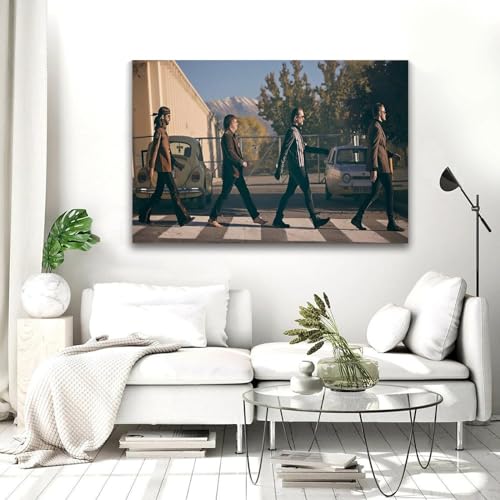 REOTTO Poster décoratif sur toile Dragons contre les Beatles – Impression d’art moderne pour chambre à coucher – 60 x 90 cm - Les Beatles, Paul McCartney, John Lennon, RIngo Starr, George Harrison REOTTO Poster décoratif sur toile Dragons contre les Beatles - Impression d'art moderne pour chambre à coucher - 60 x 90 cm – Image 6