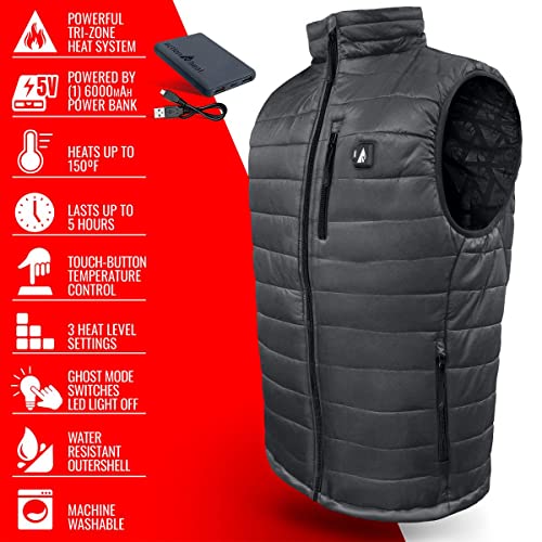 Image of ActionHeat 5V Men's Insulated Puffer Battery Heated Vest XXL