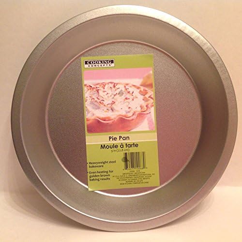 9" Pie Pan -Toaster Oven 9-inch Steel Pie Pan by Cooking Concepts