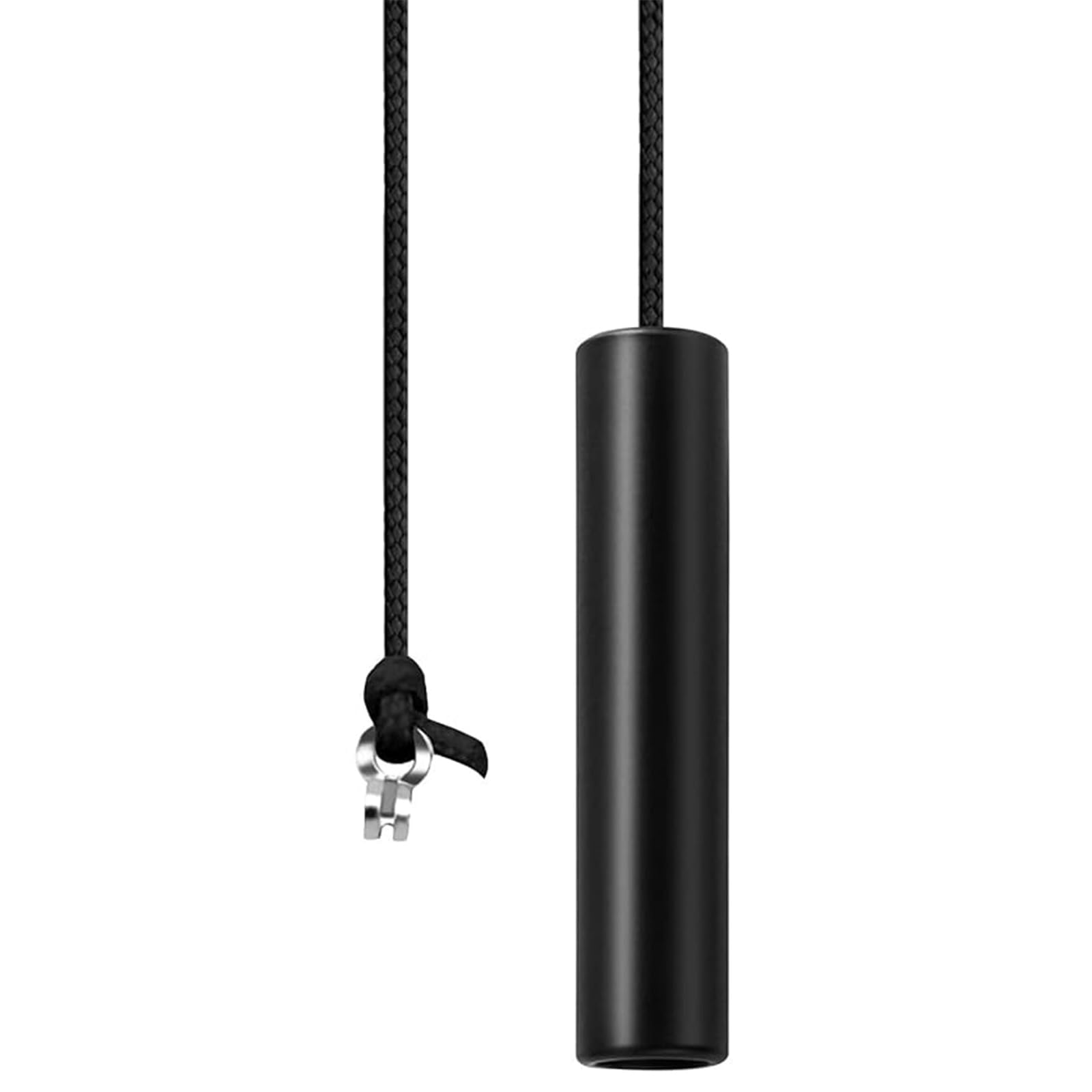 Bathroom Light Pull Cord String with Contemporary Jet Black Cord and Ergonomic Handle