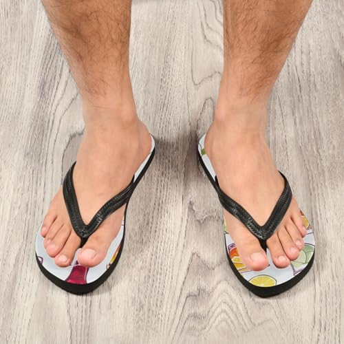 Womens Flip Flops Cocktail CupNon-Slip Casual Beach Slippers Rubber Sandals214B30244