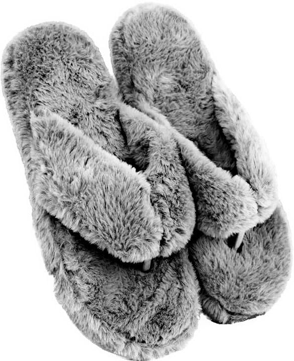Women's Flip-Flops & Slippers Indoor Non-Slip Soft Thong Fur Flip-Flop And Slippers For Women