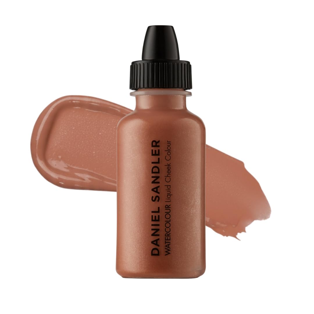 Daniel Sandler WATERCOLOUR LIQUID ILLUMINATOR 'GOLDEN GLOW' 15ml – Liquid Shimmer Makeup, Highlighter – Oil-Free, Lightweight, Buildable & Long-Lasting for Cheeks, Lips