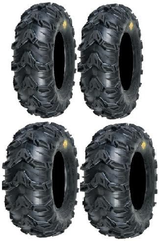 Full set of Sedona Mud Rebel 26x9-12 and 26x12-12 ATV Tires (4)