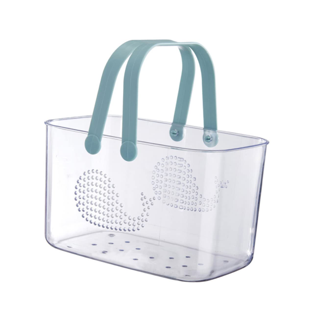 TOPBATHY Cesta de Ducha de Plástico Reutilizable y Portátil para Baño con Gran Capacidad, Organizador Transparente Adecuado para Gel de Ducha y Juguetes Hogar