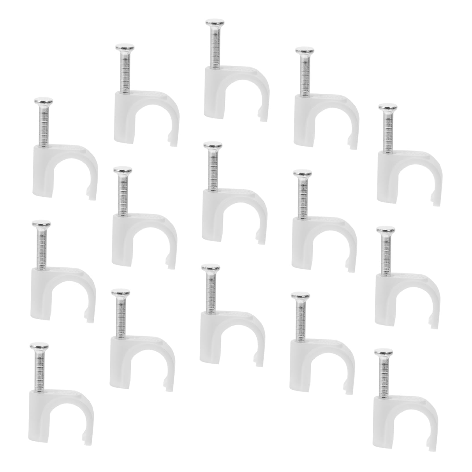 HOMSFOU 1500stücke Kabeltacker Für Ethernet-kabel Nagelbare Kabelclips Pe Für Kabelmanagement Für Zuhause Und Industrie Einfache Installation Und Hohe Haltbarkeit