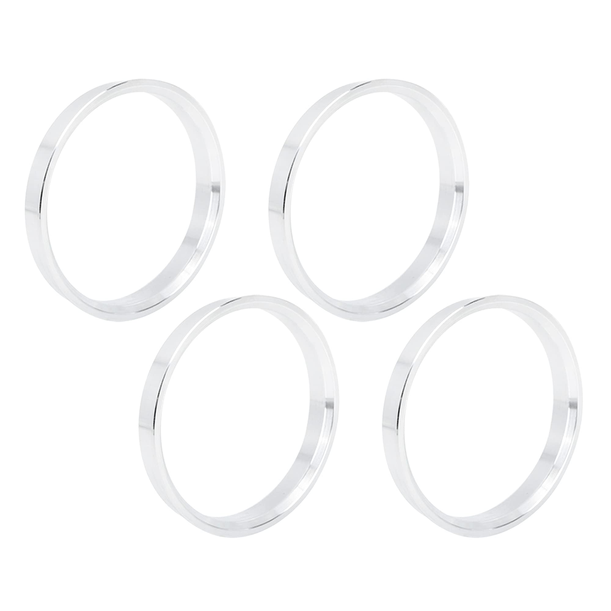 X AUTOHAUX 4Pcs Bague De Centrage 73.1 À 67.1mm en Alliage D'Aluminium | Diamètre Intérieur 67.1mm, Diamètre Extérieur 73.1mm, Profondeur 10mm, Élimine Les Vibrations, Assure Un Ajustement Précis
