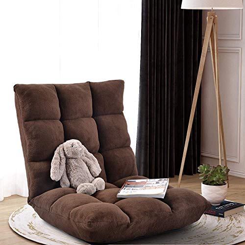 Fabric Floor Gaming Chair Upholstered Lazy Sofa Adjustable Floor Game Chair Easy Folding