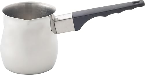 Fino Cafetera turca calentadora, acero inoxidable 188 de calidad profesional, 12 onzas