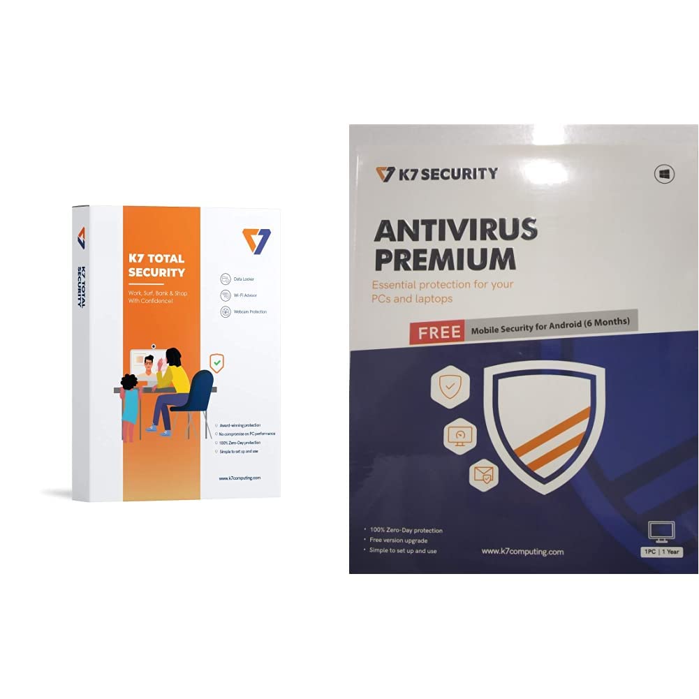 See full amazon price history chart for K7 Total Security - 1 PC, 1 Year (CD or Voucher) & Antivirus Premium- 1 User, 1 Year (CD) with Free Mobile Security for Android (6 months) K7 Total Security - 1 PC, 1 Year (CD or Voucher) & Antivirus Premium- 1 User, 1 Year (CD) with Free Mobile Security for Android (6 months) (B09SZ22JMM) Amazon Price History, Amazon Price Tracker