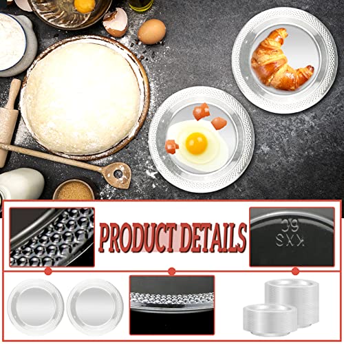 Vmiapxo 100 Pack 7\" Clear Plastic Plates, Heavy Duty Party Wine Tasting Plates Disposable Dishes Food Tray for Wedding Serving Hamburger BBQ Dessert Chips… - Thumbnail 3