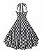 V Fashion Women's Rockabilly 50s Vintage Polka Dots Halter Cocktail Swing Dress