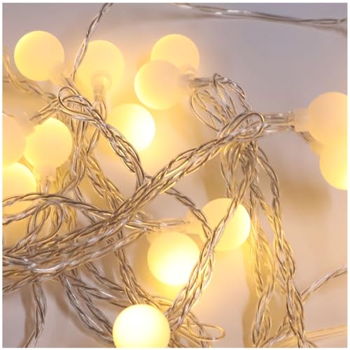 Guirlande lumineuse LED boules USB 9.8ft 20 lumières blanc chaud