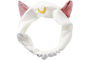 Kawaii Sailor Moon Hair Clips for the Feline Faithful (White)