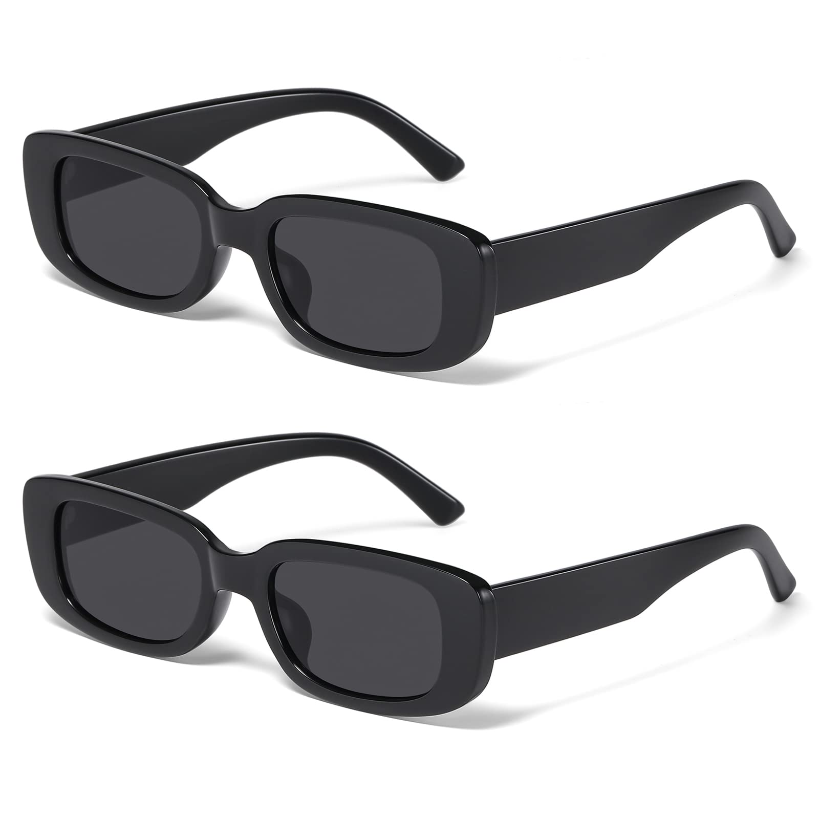 JASPIN Rectangle Sunglasses for Women Men Y2k Sun Glasses UV Protection
