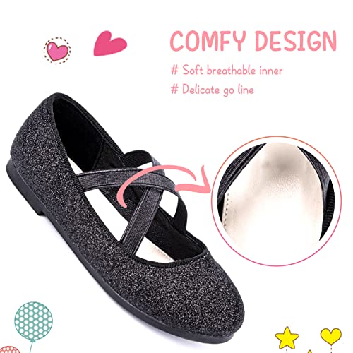 Girls Glitter Princess Ballet Flats Mary Jane Shoes Dress Shoes for Girl Back to School Princess Wedding Shoes (Little Kid/Big Kids)4 Girls Glitter Princess Ballet Flats Mary Jane Shoes Dress Shoes for Girl Back to School Princess Wedding Shoes (Little Kid/Big Kids)4