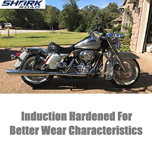 Sharkroad 1 Piece Front Rotor And 1 Piece Rear Rotor 11.5'' For Harley Davidson Touring Sportster Softail Dyna Rotor System Updating, Great Performance Brake Rotor For Harley Davidson Motorcycle Model #TOP5