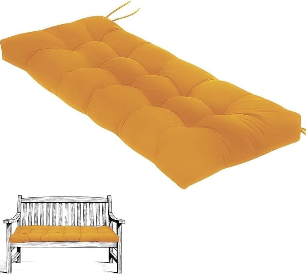 Cojín de banco de repuesto prémium para exteriores, 80 x 40, 100 x 50, 110 x 40 y 150 x 50-8 cm de grosor, impermeable, para sofá, jardín, patio, entrada, ideal para uso en interiores y exteriores