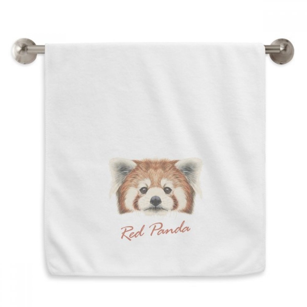 Serviettes moelleuses 13X29 pouces panda roux et marronnier rouge luxe