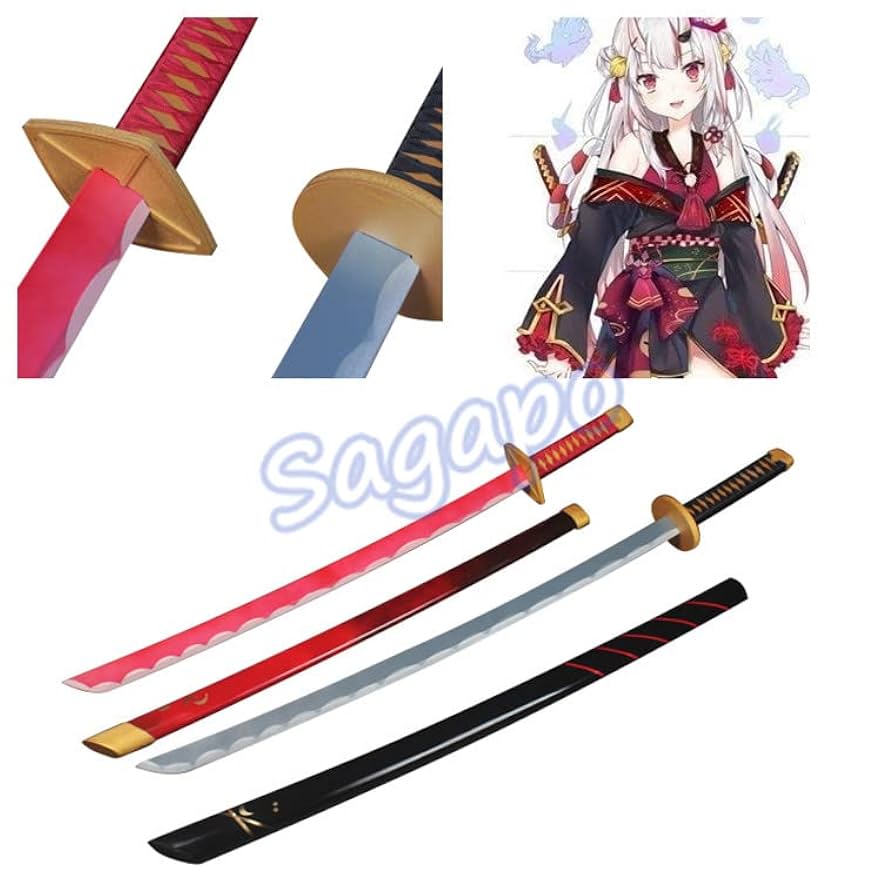 ホロライブ　百鬼あやめ　剣　刀　カード　デッキ　スリーブ　2種セット Amazon.co.jp: ホロ ライブ 百鬼あやめ ツインテール 2期生