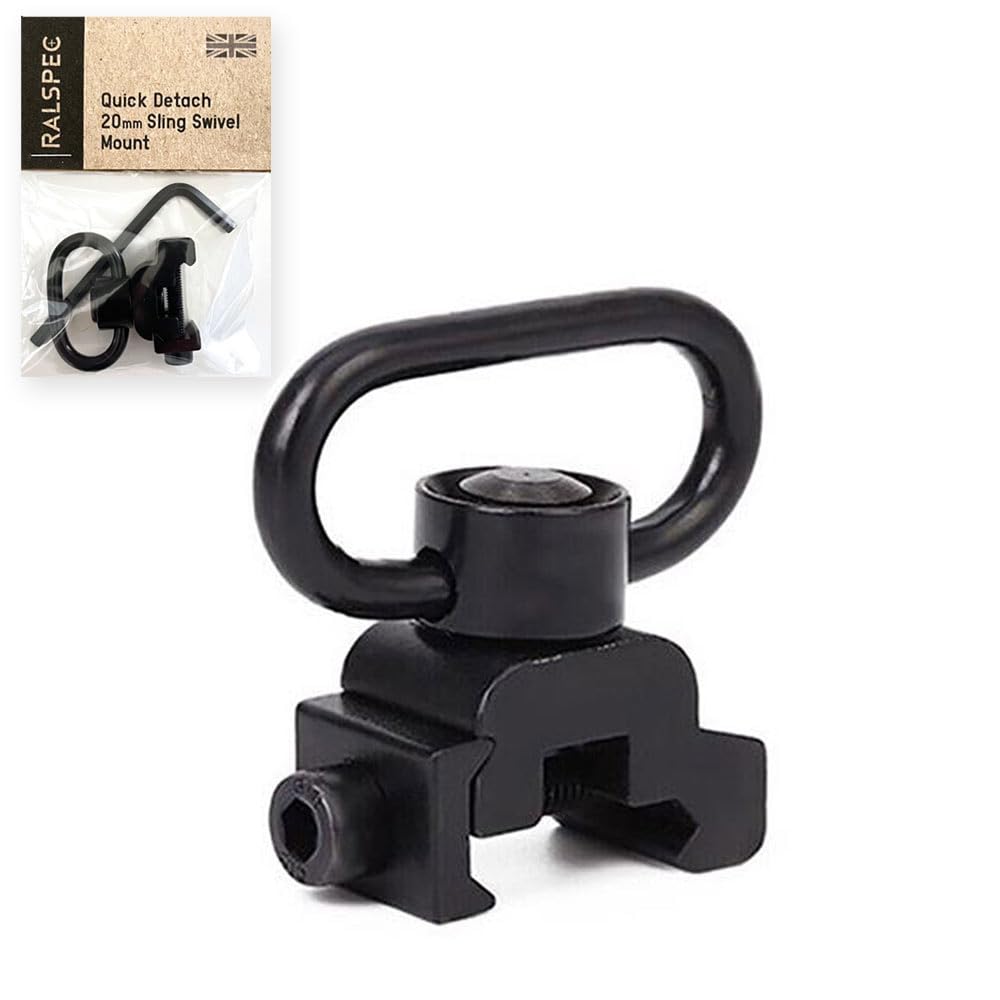 20mm Weaver Picatinny Sling Swivel Mount Quick Detach Push Button QD Rifle Gun Adapter Point