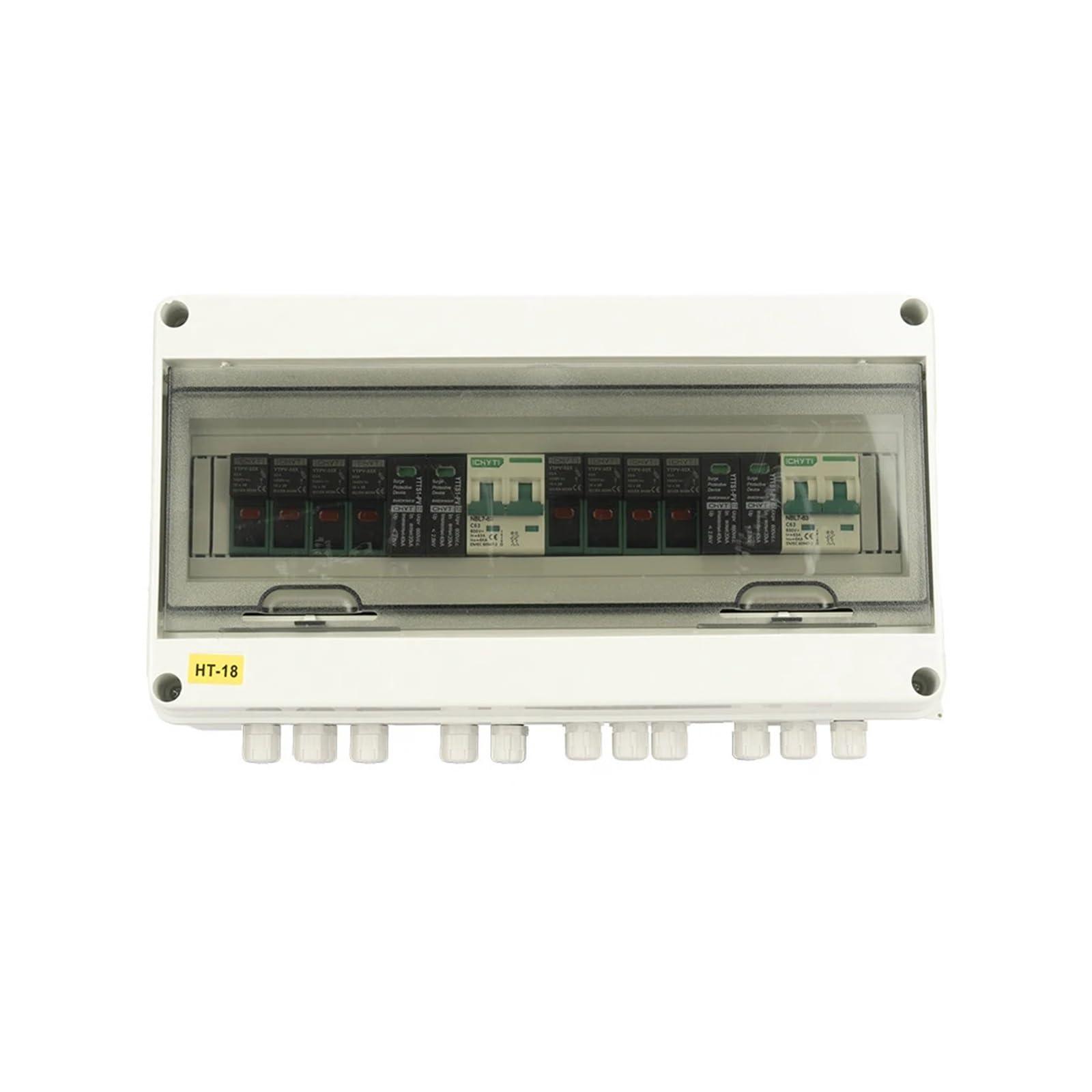 GVBAEPIEO 600V 4 Input 2 Output String Solar PV Array 2P Circuit Breaker SPD Photovoltaic Combiner Box(4-2 600v With Gland)