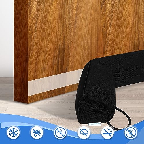 NABOWAN 32" Weighted Under Door Draft Stopper -Triangular Door Draft Blocker with Hook Loops for Easy Install, Save Energy, Home Room Essentials by NABOWAN - Image 5