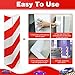 BUZIFU 2pcs Protección para Parachoques, Espuma para Golpes, Las Franjas Rojas y...