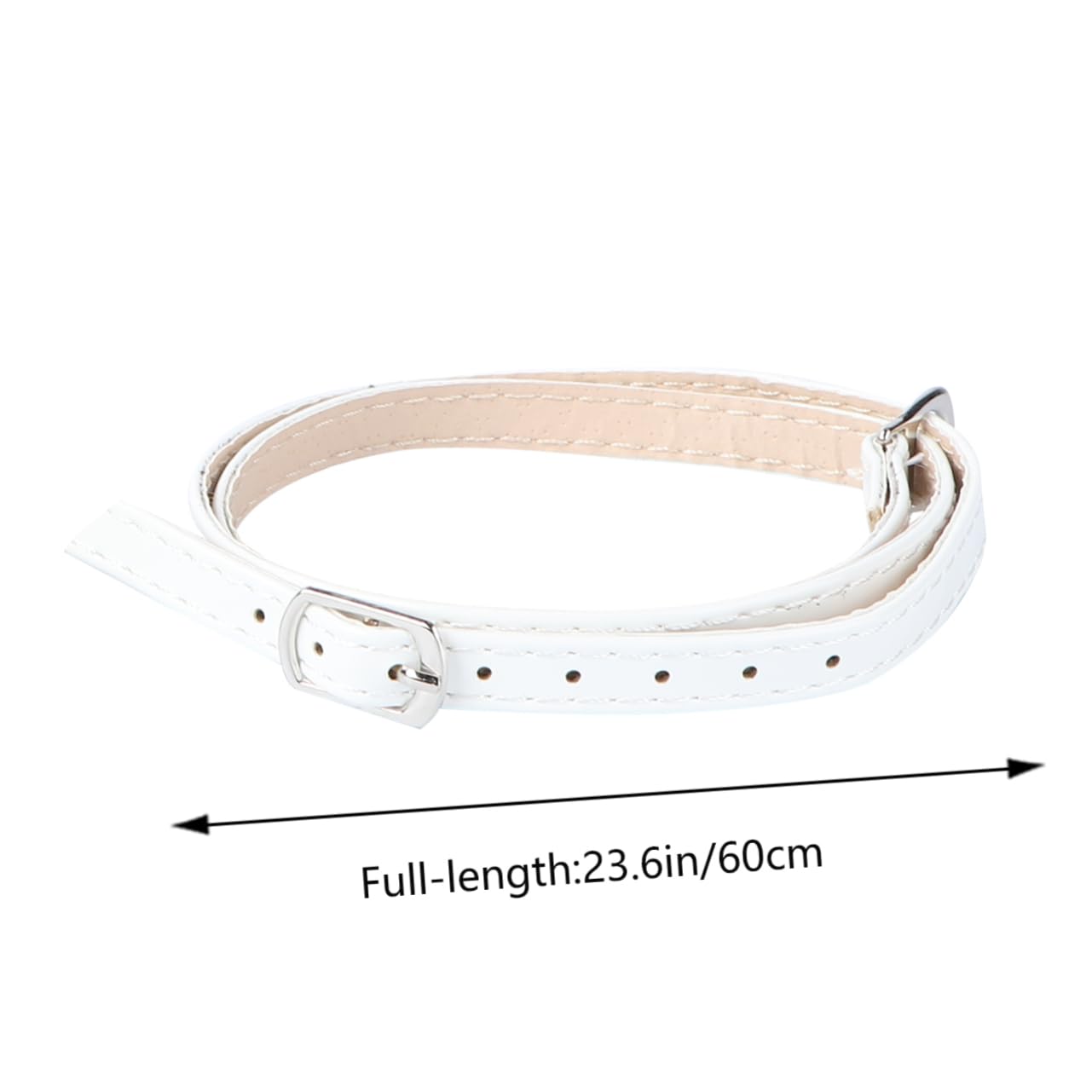 TINEASUR High Heel Shoelace Holders White 1pair Anti-loose Detachable Ankle Straps for White Shoes