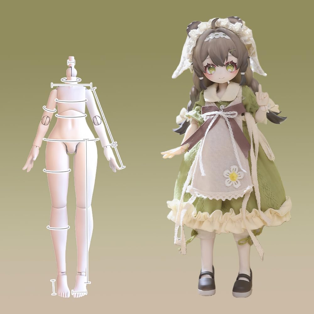 niannyyhouse BJD Blind Box Figuren, Maßstab 1:12, Heart of Creation Serie, Ball Jointed Doll with Clothes, Action Figure Collectable (6PCs)