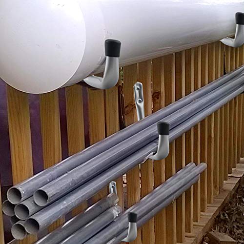 Dreecy Heavy Duty Garage Storage Utility Hooks For Garage Wall, Utility Hooks Wall Mount Hanging Storage Utility Hanger, Silver, 5 Pack #TOP3