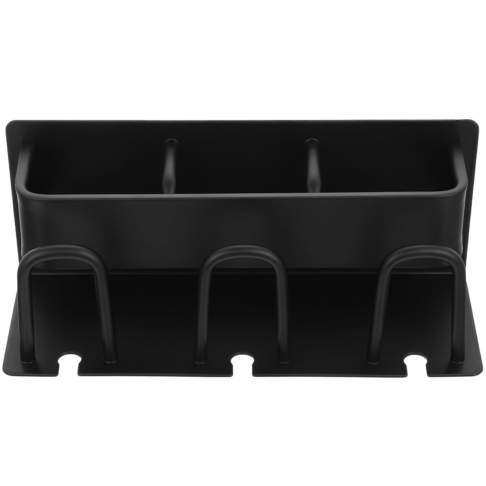 Porta Spazzolini da Parete in Alluminio Nero Organizer Bagno Multifunzionale per Spazzolini Elettrici e Dentifricio Supporto con Drenaggio Naturale per Bicchieri Facile da