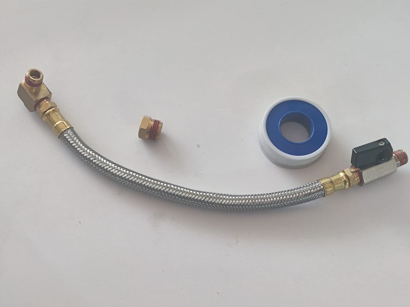 GPL RV Winterizing Kit Sprinkler Blowout Adapter,12 Inch Air Compressor Kit Male and Female Quick Connect Blow Out Fitting Plug