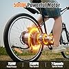 Electric Bike for Adults, 750W Motor, Up to 25 MPH 45 Miles, Removable Battery, 7 Speeds, 26" Electric Mountain Bike Comes with Bike Lock, Fender, Soft Seat Pad, UL2849 #2