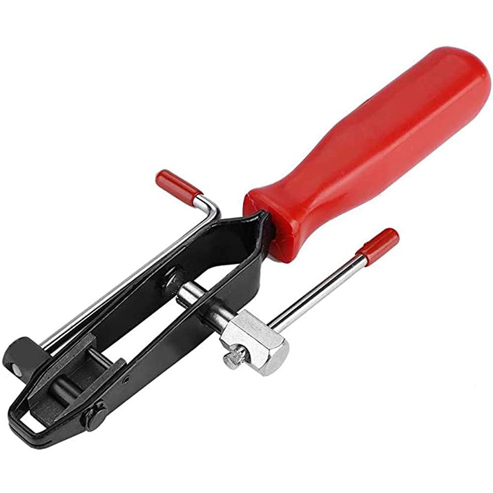 yusheng CV Joint Ear Clamp Banding Tool with Cutter, Auto Vehicle Tools Cut-Off Pliers Use for Car Repair, 10mm Fuel Hose, Cooling System, Vacuum Hoses Clamping (CV Joint Banding Tool with Cutter)