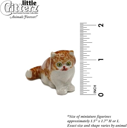 Miniatura 2 de Little Critterz Gato - Princesa de gatito persa - Decoración para el hogar, regalos de cumpleaños, figura de porcelana en miniatura