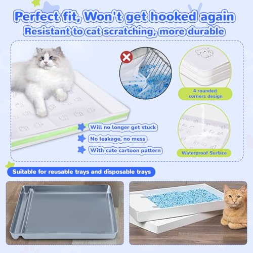 Sacs de litière pour chat avec carton bac propre protection maison - 3