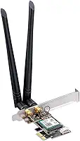 Placa De Rede WE3000, Adaptador Pcie Wifi 6 AX3000 Com Bluetooth 5.2, Módulo Intel AX200, 3000mbps, WPA3, Baixa Latência Para PC Gamer, Compatível Com Windows 11 e 10