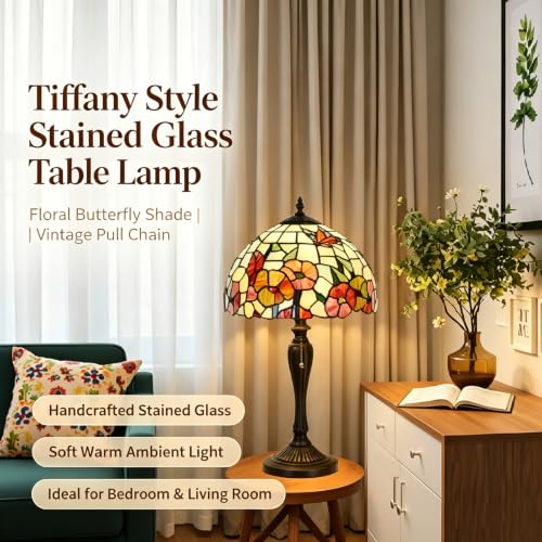 Image of TL0002 Tiffany Style Table Lamp 21.5 inch High Blossoming