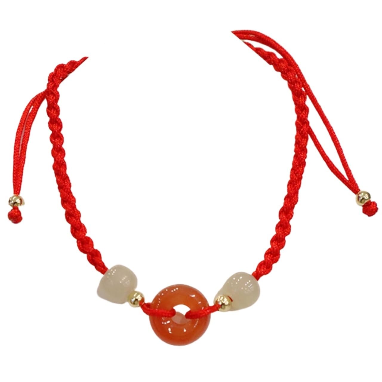 NZPOST Crystal Bracelet,Agate bracelet, Pixiu Dragon Bracelet Natural Agate Crystal Bracelet Lucky Handma