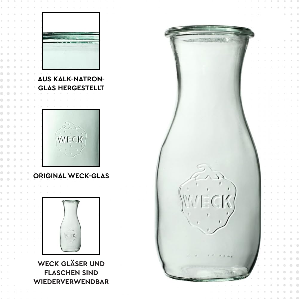 WECK - Saft-/Dressingflasche 500ml H184mm Ø80mm RR60