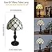 FUMAT Tiffany Table Lamp for Bedroom Bedside Nightstand Living Room Table Lamps,3-Way Color Temperatures LED Stained Glass Side Small Table Lamps,8X8X14.5 Home Office Reading Desk Lights