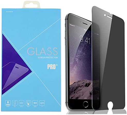 iPhone 6s Plus Privacy Screen Protector , Gcepls Premium Privacy Anti-Spy Tempered Glass Screen Protector for Apple iPhone 6s Plus with 9H Hardness -