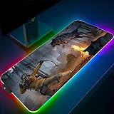 tomb raider game pc 14 Modos de Luz RGB: esta alfombrilla de ratón LED tiene 7 modos de luz estática y 7 modos dinámicos, 2 niveles de brillo. Puede ajustar opcionalmente el modo de luz y el brillo en función de diferentes escenarios. La luz es brillante pero no impide ver el monitor.