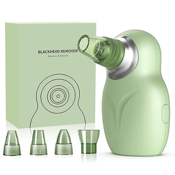 SEMINO Advanced Electric Rechargeable Vacuum Blackhead Acne Comedo Removal Machine With 5 Massage Heads and 3 Suction Modes Vacuum Pore Cleanser Cleaner For Face Black Head…