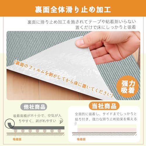 【Amazon 限定ブランド】タイルカーペット ジョイント マット 【30x30cm 厚さ4mm】 40枚 フローリング HDMOD タイルカーペット 大判 吸着マット 防音 カーペット 滑り止めマット 床の保護と装飾 ずれない タイル フローリング カーペット ペット(ダークグレー&ライトグレー) [2]